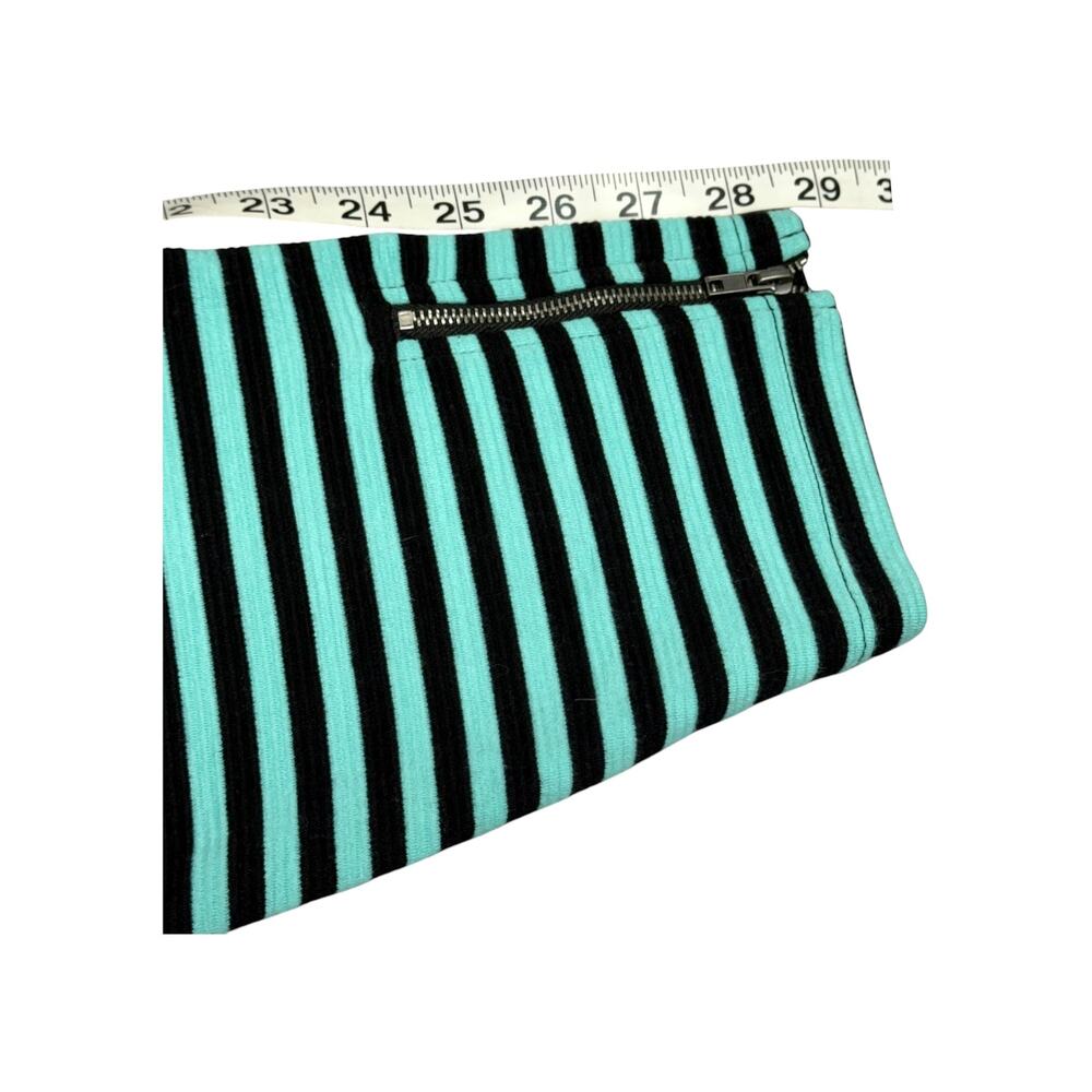 Croft & Barrow Teal Black Stripe Top 1X - Picture 6 of 6